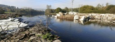 Las obras del pol�mico dique fueron paralizadas por orden de la Confederaci�n Hidrogr�fica el pasado verano. 