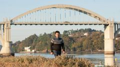 David Carro, candidato del BNG en Bergondo, en la zona de O Pedrido.