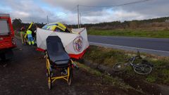 El fatal accidente se produjo en la recta de la AC-546 que hay antes de llegar a Fontecada desde A Pereira, en direcci�n a Negreira