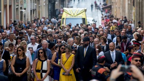 Homenaje a las victimas del 17A en el aniversario de los atentados