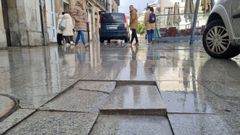 Losetas levantadas en San Marcos