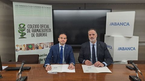 Santiago Leyes y Rubn Saavedra firmaron el convenio