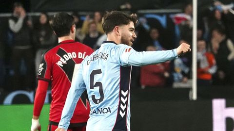 El futbolista del Celta Sergio Carreira, en un partido de esta temporada.