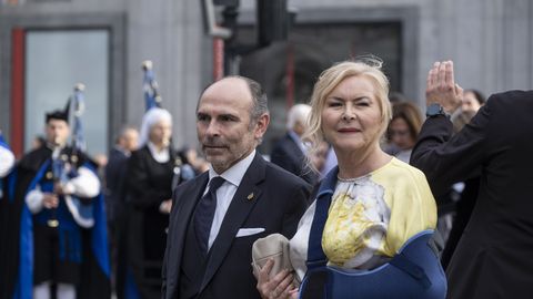 Ignacio Villaverde, rector de la Universidad de Oviedo, en su llegada a la entrega de los Premios Princesa de Asturias 2025