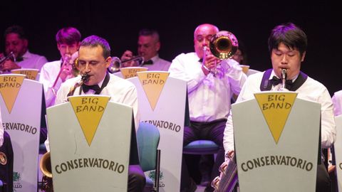 A Big Band do Conservatorio de Carballo, en imaxe de arquivo
