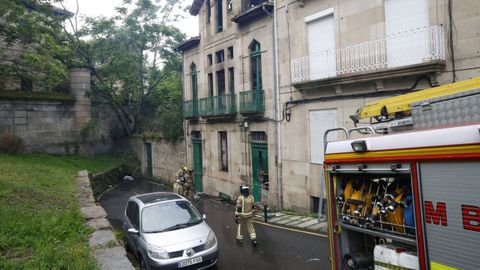 El incendio, esta ma�ana.