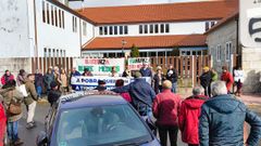 Protesta en el centro de salud de A Pobra