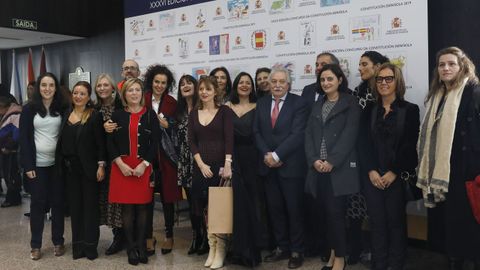 Distintos trabajadores de la Subdelegaci�n del Gobierno en Ourense.