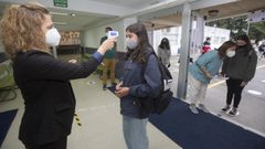 Imagen de archivo del primer d�a de clase del curso 2020/21 en el IES Agra de Lebor�s, en A Laracha