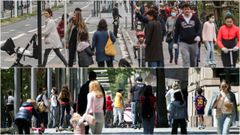 Notables aglomeraciones en algunas ciudades en los paseos con los ni�os