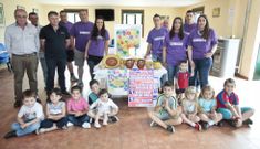 Los ni�os tuvieron protagonismo en el cartel y en la presentaci�n de la Tortilla en Laro. 