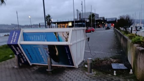 Los efectos del temporal Ingrid en Poio