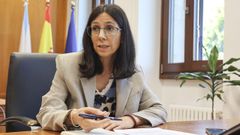 Nuria Aguilar, a semana pasada no seu despacho das dependencias da Xunta en San Caetano.