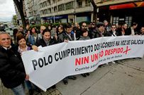 Imagen de la concentraci�n celebrada ayer en A Coru�a.