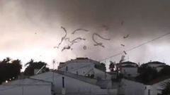 Tornado en Palos de la Frontera