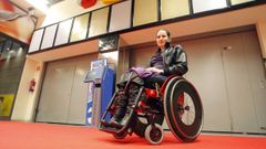 Mar�a Cudeiro, en el a�o 2009, cuando denunci� por primera vez los problemas de accesibilidad de los cines