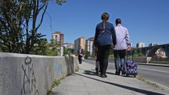 Imagen de archivo del puente nuevo de Ourense donde se produjo el atropello mortal
