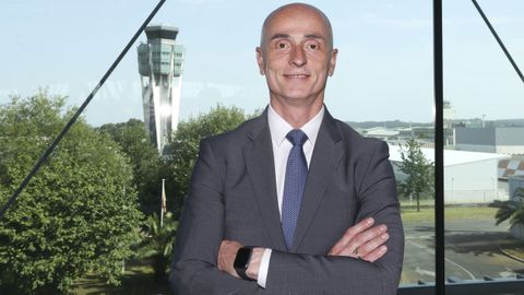 Marcos Díaz, director del aeropuerto de Santiago-Rosalía de Castro