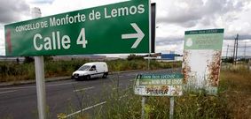 El conflicto de lindes entre Monforte y Sober afecta a la �ltima de las calles urbanizadas en el pol�gono industrial de O Reboredo.