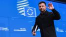 Zelenski, durante su participaci�n en una cumbre europea el pasado diciembre.