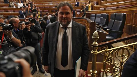 Oriol Junqueras, el pasado 21 de mayo, en la sesin consitutiva del Congreso de los Diputados