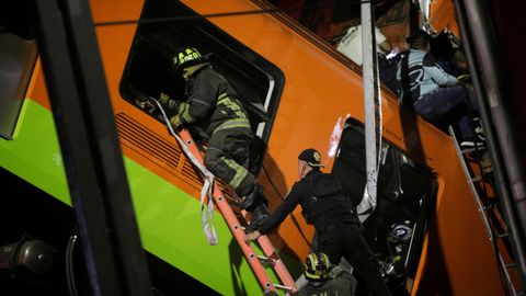Derrumbe con v�ctimas en el metro de Ciudad de M�xico