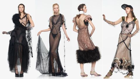 Una selecci�n de vestidos dise�ados por Galliano para Zara