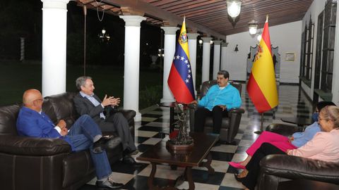 Nicols Maduro recibe a Jos Luis Rodrguez Zapatero