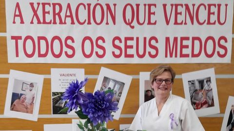María Jesús González trabaja en la residencia Divino Maestro de Ourense