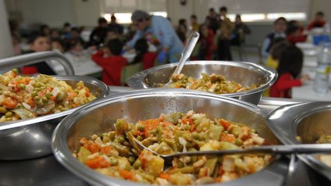 Foto de archivo del comedor de un colegio focense