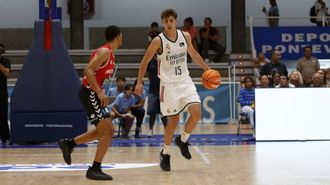 Pablo Mera form� parte del quinteto inicial entre el Breog�n y el Real Madrid disputado este s�bado en Pontevedra.