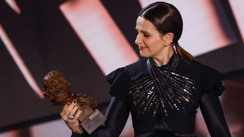 Juliette Binoche recibi el Goya honorfico internacional.