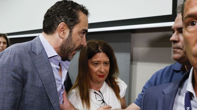 El empresario Vctor Aldama apareci en la comparecencia de Leire Dez