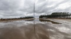 Parque e�lico de Monte Tourado, tambi�n en Zas, a escasa distancia de donde se ubicar� el de Mu��o.
