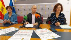 Gloria Prada, Jos� Tom� y Luz M�ndez en la presentaci�n de la nueva edici�n del programa Activa.