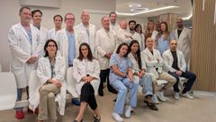 El equipo de traumatologa del hospital Ribera Povisa