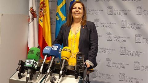 Marina Pineda, portavoz de la Junta de Gobierno local de Gij�n,