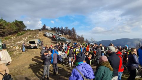 Un momento de una celebraci�n anterior del A�o Nuevo en la Pena dos Catro Cabaleiros