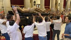 Vigo se reencuentra con el Cristo de la Victoria
