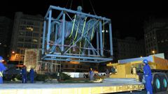 Traslado de la estatua de Franco