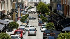 Un tramo de Emilia Pardo Baz�n, una de las calles m�s demandadas para comprar vivienda