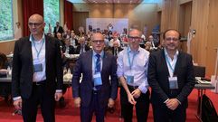 Imagen de archivo de la elecci�n de Baltar como presidente de la asociaci�n europea de ciudadades hist�ricas termales, el en 2019