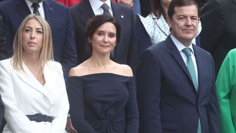 Los presidente autonmicos de Extremadura, Mara Guardiola, Madrid, Isabel Daz Ayuso y Castilla y Len, Alfonso Fernndez Maueco