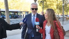 El abogado de Begoa Gmez, Antonio Camacho, a su llegada al juzgado.