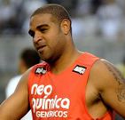 Adriano, del Corinthians. <span lang= es-es >afp</span>