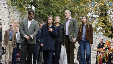 Los reyes Felipe VI y Letizia acompa�ados de la princesa Leonor y la infanta Sof�a, visitan Llanes