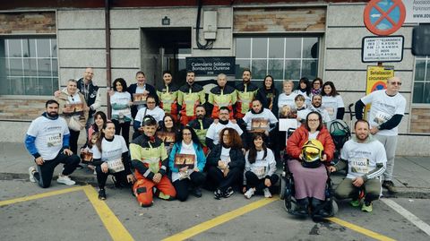 Uno de los grupos participantes en la San Marti�o.