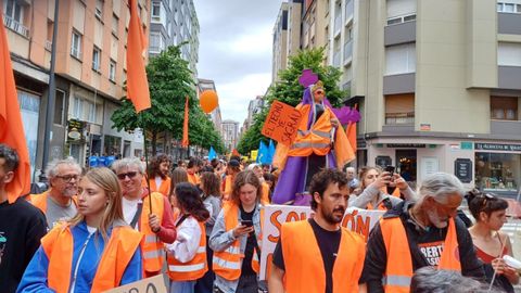 Manifestaci�n por el derecho a la vivienda en Gij�n