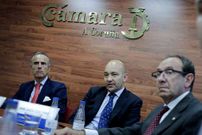 Garc�a-Legaz visit� la C�mara de Comercio coru�esa. 