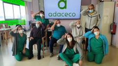 Asociaci�n de Da�o Cerebral de A Coru�a (Adaceco) en la campa�a para conmemorar el d�a dedicado a esta enfermedad
